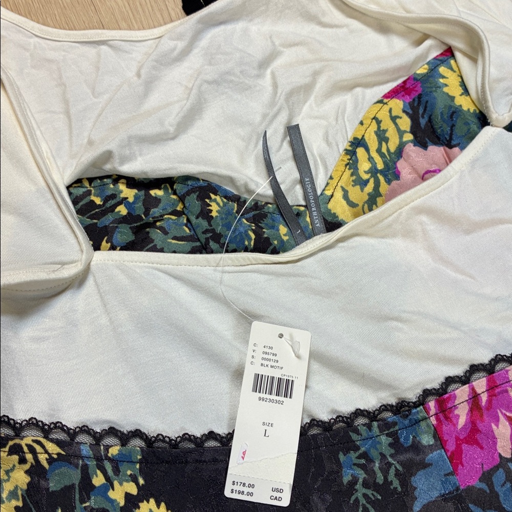 NWT By Anthropologie Twofer Midi Slip Dress size Large 90s Vintage Style - Picture 13 of 13